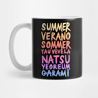 Summer Multi-Language Mug